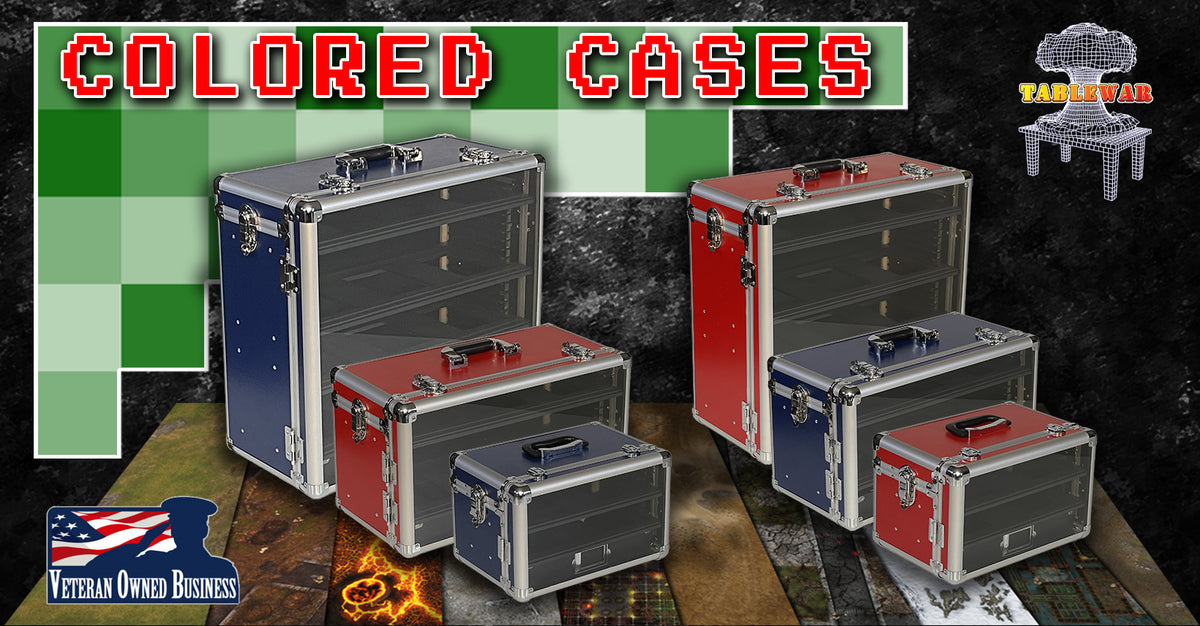 TABLEWAR Tower Cases in RED and BLUE TABLEWAR®