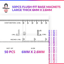 Load image into Gallery viewer, 50pcs Flush-Fit Base Magnets