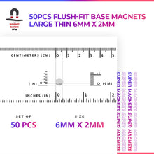 Load image into Gallery viewer, 50pcs Flush-Fit Base Magnets