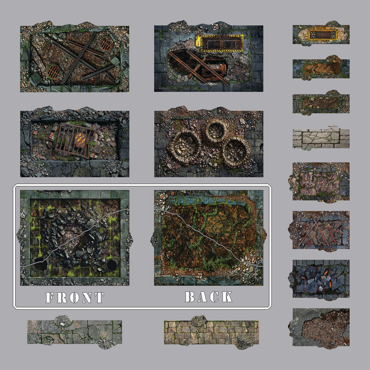 Urban Terrain Base Set for Warhammer 40K 11th ed GW Layouts – TABLEWAR
