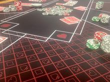 Load image into Gallery viewer, 70x35&quot; Poker Mat in Red
