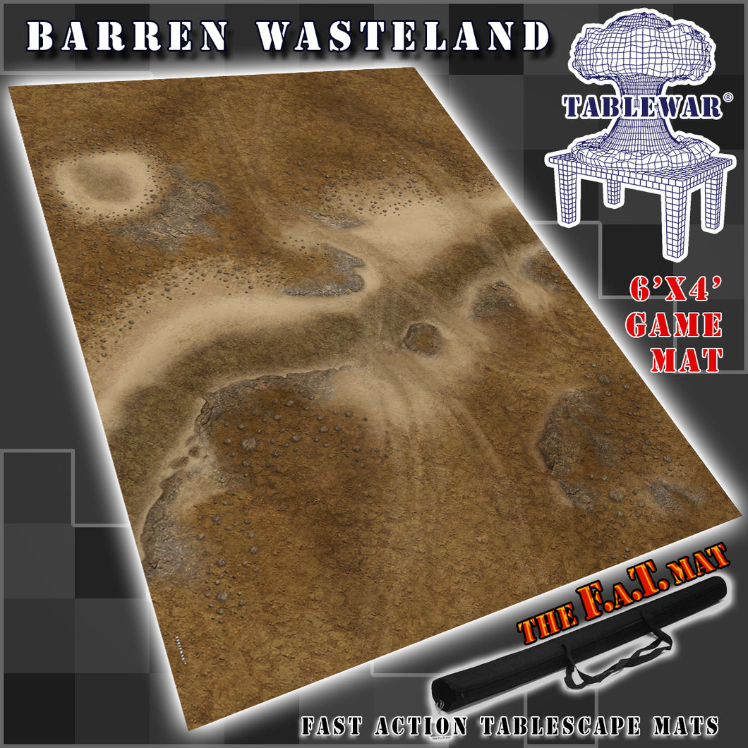 6x4 'Barren Wasteland' F.A.T. Mat Gaming Mat