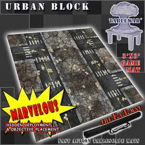 3x3 'Urban Block' F.A.T. Mat Gaming Mat