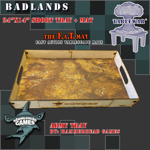 Short Army Tray + 24x14" Badlands F.A.T. Mat