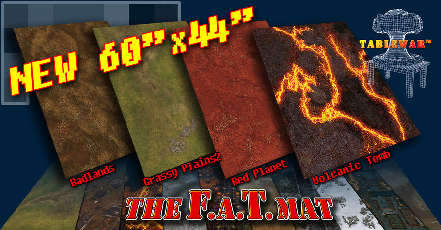 New F.A.T. Mat Sizes - 60x44" & 30x44”