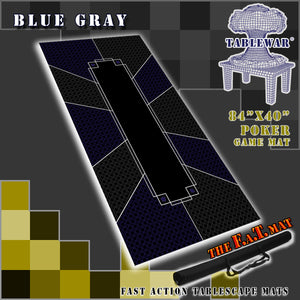 84x40" Poker Mat in Blue