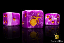 Load image into Gallery viewer, Gluttony, Gold Inlay, Dice
