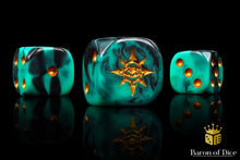 Load image into Gallery viewer, Eye of Chaos, Aquamarine, Dice
