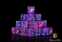 Load image into Gallery viewer, Children Of Profligacy, Gold Inlay Dice
