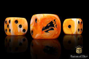 Fire Drake 16mm Dice