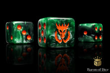 Load image into Gallery viewer, Flaming Drake 16mm Dice
