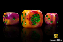 Load image into Gallery viewer, Alien Dice - Orange &amp; Green
