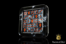 Load image into Gallery viewer, Day of the Dead, Orange Coffin Dice
