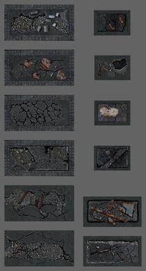 Tablewar neoprene gaming mat terrain base set for Warhammer GT terrain bases 40K competitive gaming