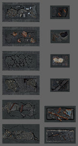 Tablewar neoprene gaming mat terrain base set for Warhammer GT terrain bases 40K competitive gaming