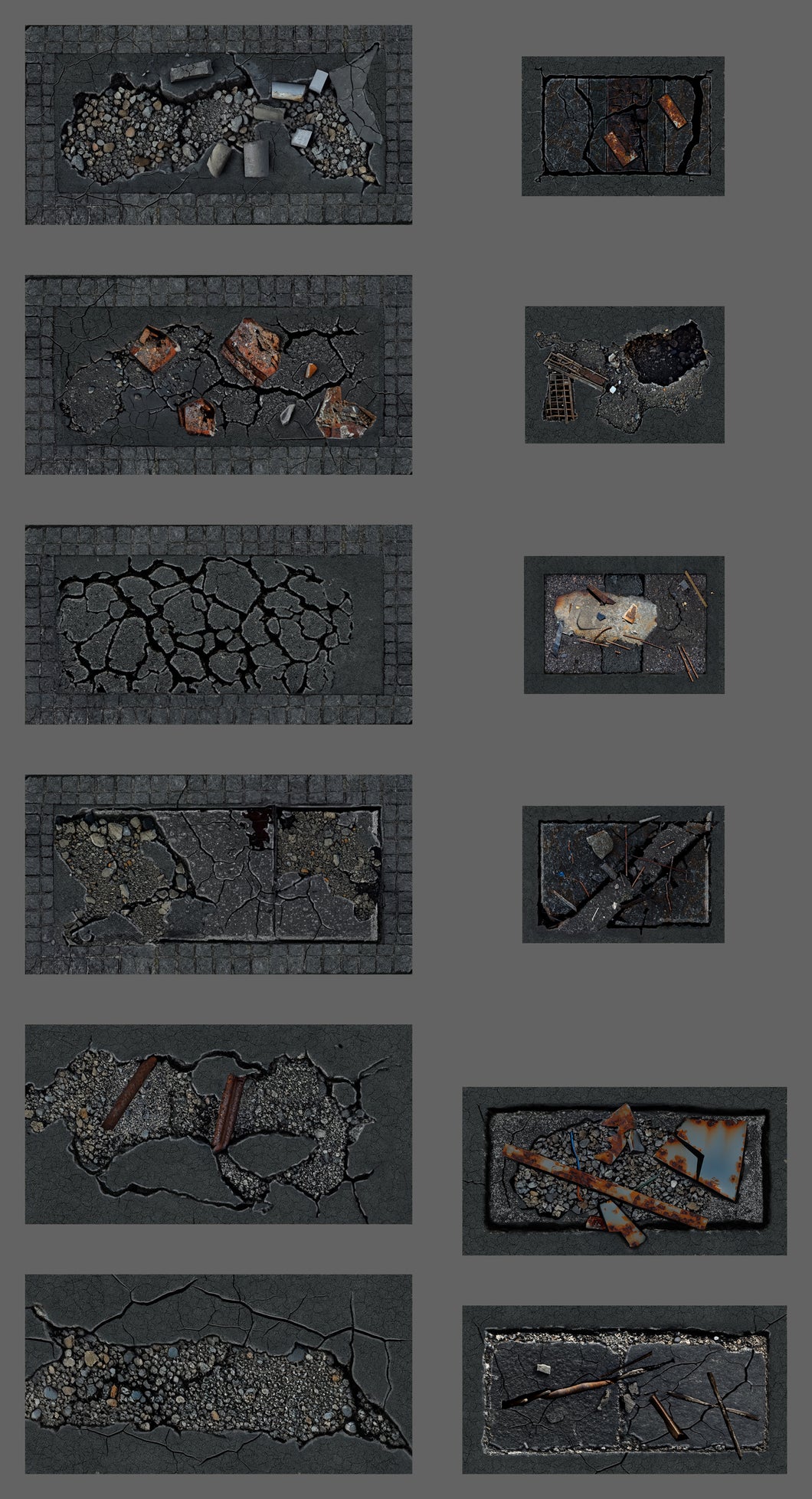 Tablewar neoprene gaming mat terrain base set for Warhammer GT terrain bases 40K competitive gaming