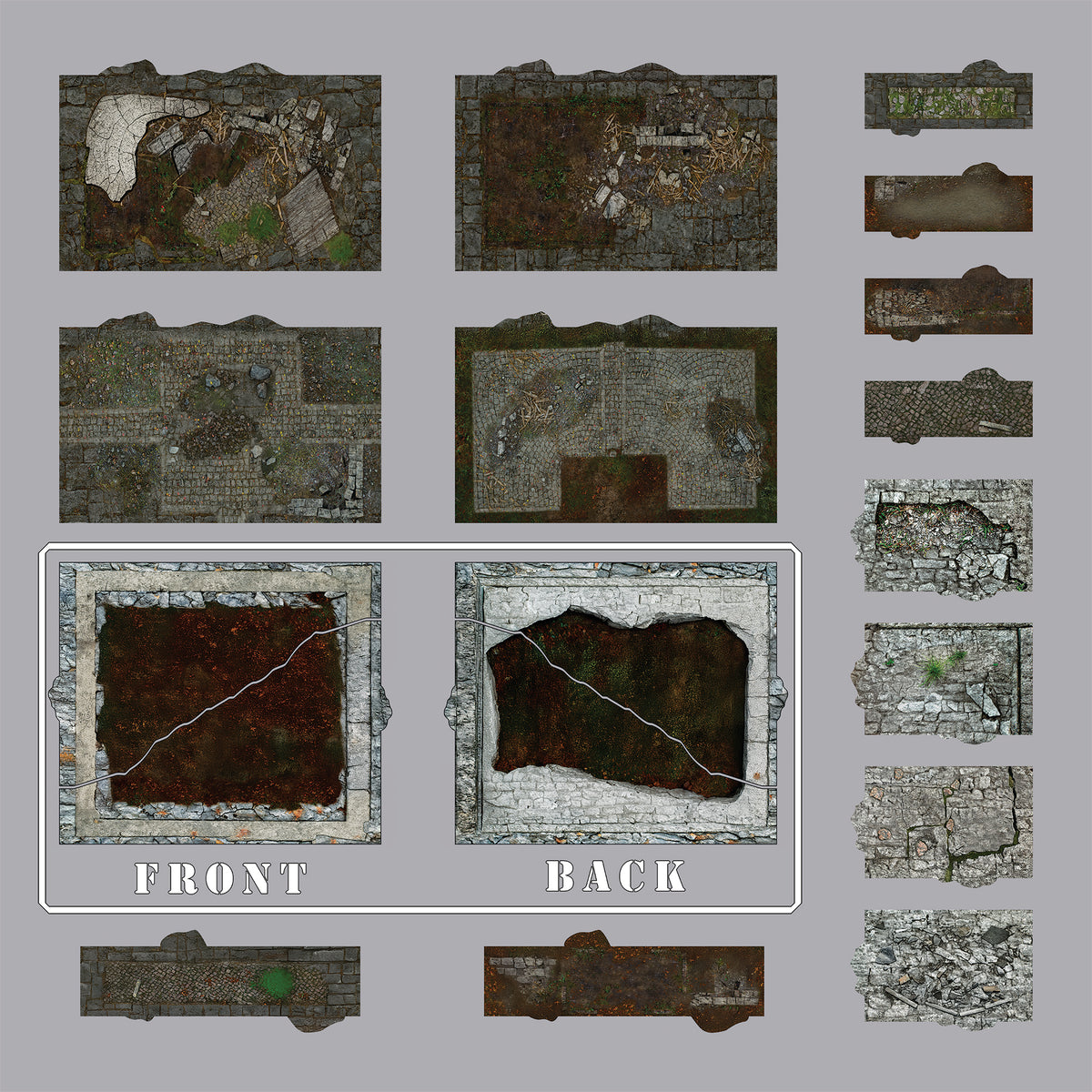 Coble Terrain Base Set for Warhammer 40K 11th ed GW Layouts – TABLEWAR