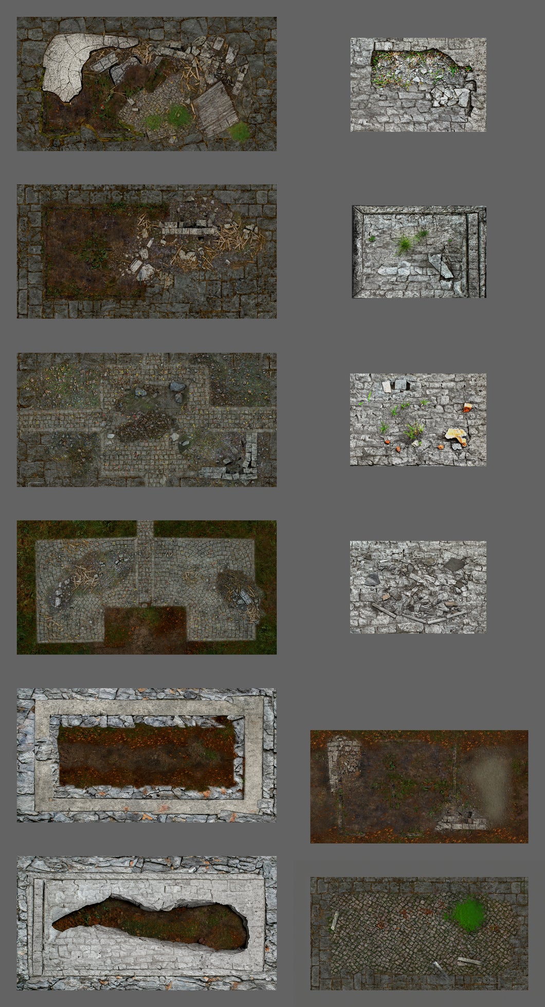 Tablewar Cobble neoprene gaming mat terrain base set for Warhammer GT terrain bases 40K competitive gaming