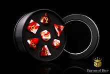 Load image into Gallery viewer, Carnage Sharp Edge RPG Dice Set - 7 Pieces
