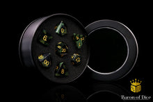 Load image into Gallery viewer, Natural Warp Stone RPG Dice Set - 7 Pieces

