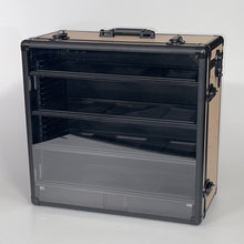 Load image into Gallery viewer, Khaki TableWar Modular Full-Size Display Tower Case Mark3 for hobby miniature wargaming storage and transport
