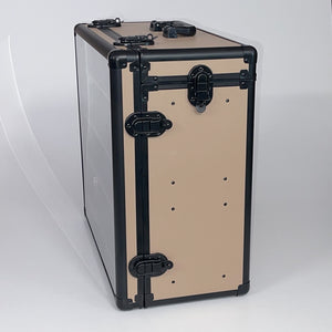Khaki TableWar Modular Full-Size Display Tower Case Mark3 for hobby miniature wargaming storage and transport