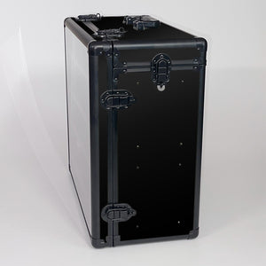 Black TableWar Modular Full Size Display Tower Case for miniature wargaming storage and transport