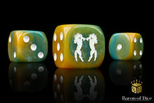 Load image into Gallery viewer, Fighting Horses 16mm Dice
