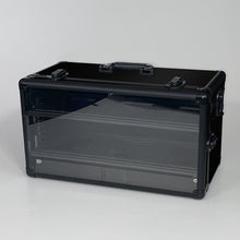 Load image into Gallery viewer, Black TableWar Modular Half-Size Display Tower Case Mark3 for hobby miniature wargaming storage and transport

