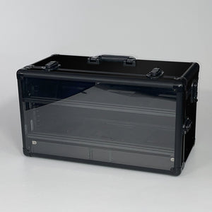 Black TableWar Modular Half-Size Display Tower Case Mark3 for hobby miniature wargaming storage and transport