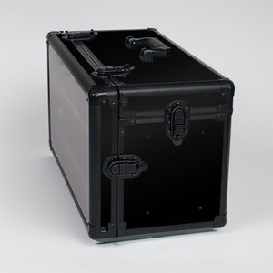 Black TableWar Modular Half-Size Display Tower Case Mark3 for hobby miniature wargaming storage and transport