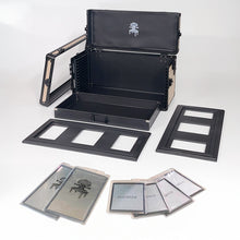 Load image into Gallery viewer, Khaki TableWar Modular Half-Size Display Tower Case Mark3 for hobby miniature wargaming storage and transport
