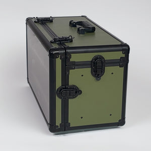 Olive Green TableWar Modular Half-Size Display Tower Case Mark3 for hobby miniature wargaming storage and transport