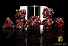 Load image into Gallery viewer, Angels of Death Metal RPG Dice - 7 Pieces
