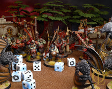 Load image into Gallery viewer, Fanged Maw, White Ice 16mm Dice
