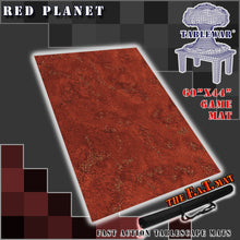 Load image into Gallery viewer, 60x44 inch gaming mat with a Mars theme, marketed for tabletop gaming, accompanied by a black canvas zipper bag TableWar neoprene Tournament Tabletop Game mat warhammer
