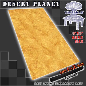 6’x3’ gaming mat with a desert planet theme, marketed for tabletop gaming, accompanied by a black canvas zipper bag TableWar neoprene Tournament Tabletop Game mat Star Wars: Legions