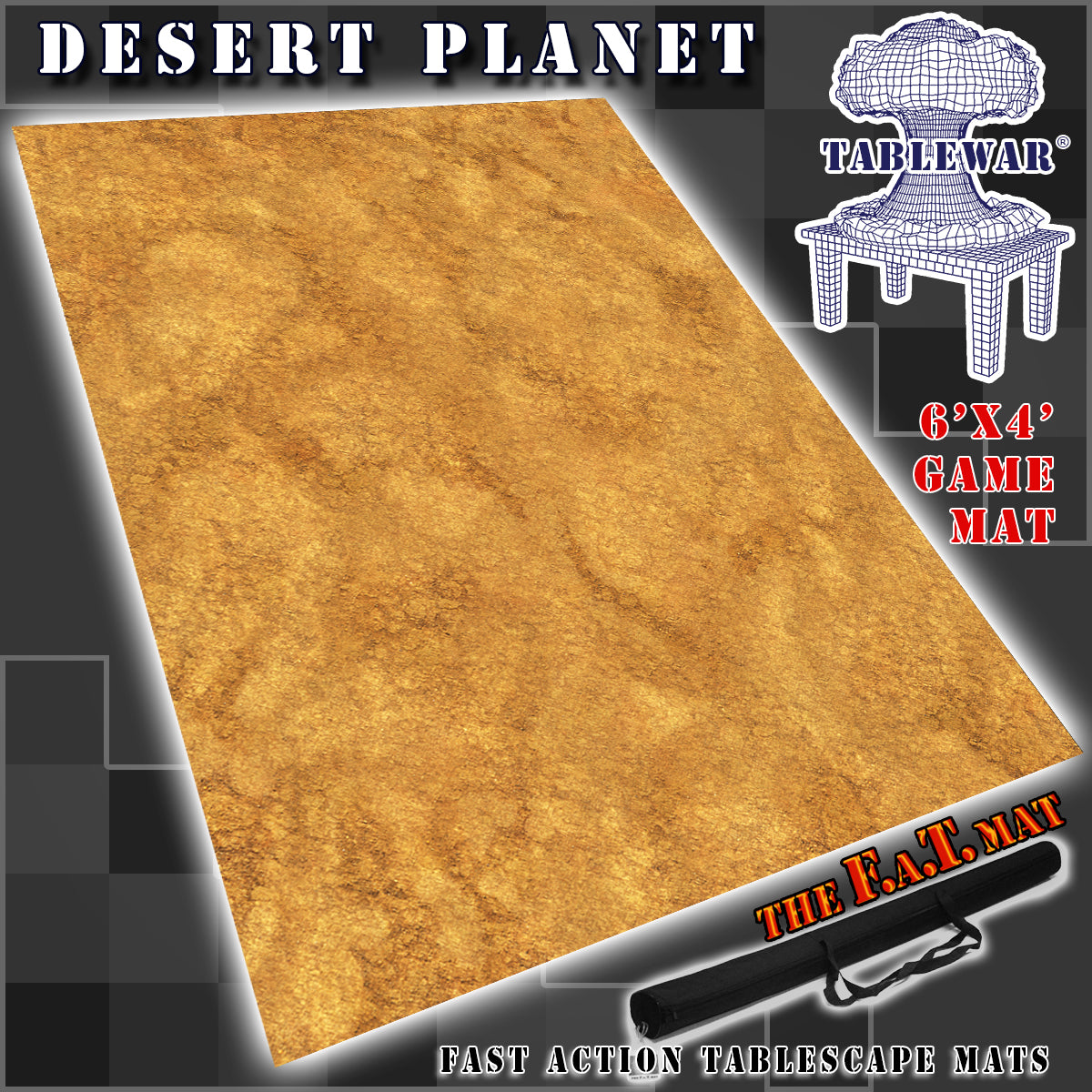 6x4 'Desert Planet' F.A.T. Mat Battle Gaming Mat – TABLEWAR