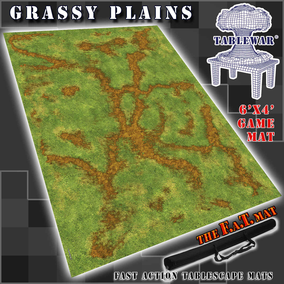Battle Systems Grassy Fields - Tapis De Jeu 90 Cm X 90 Cm Pour Figurines Et Jeux De Plateau
