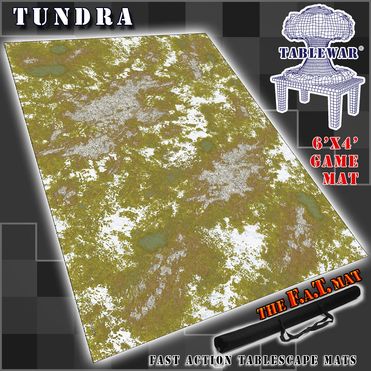 6x4 'Tundra' F.A.T. Mat Battle Gaming Mat – TABLEWAR