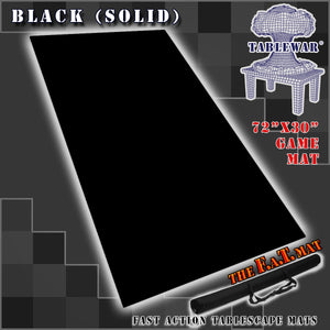 72x30" Solid Black F.A.T. Mat Gaming Mat