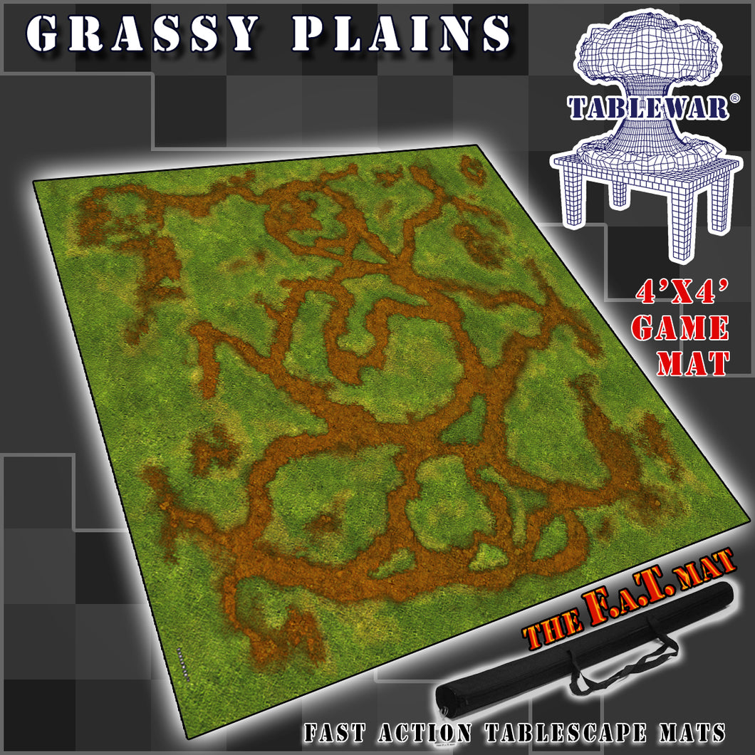 4x4 'Grassy Plains' F.A.T. Mat Gaming Mat