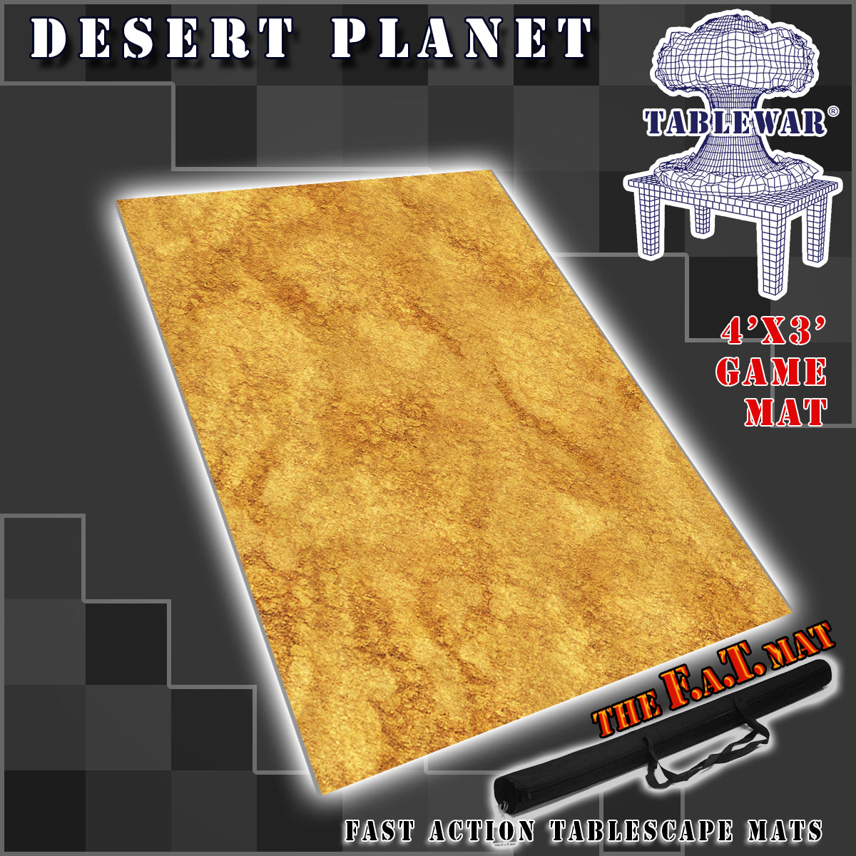 6x3 'Snow Planet' F.A.T. Mat Gaming Mat – TABLEWAR®