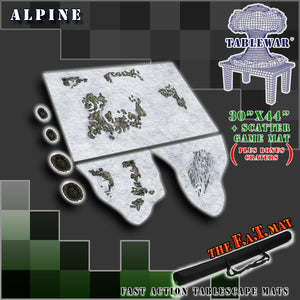 30x44" 'Alpine' + Scatter Terrain F.A.T. Mat