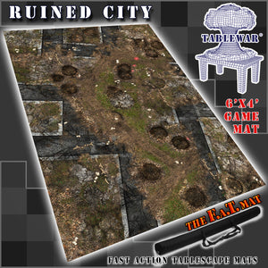 6x4 'Ruined City' F.A.T. Mat Gaming Mat