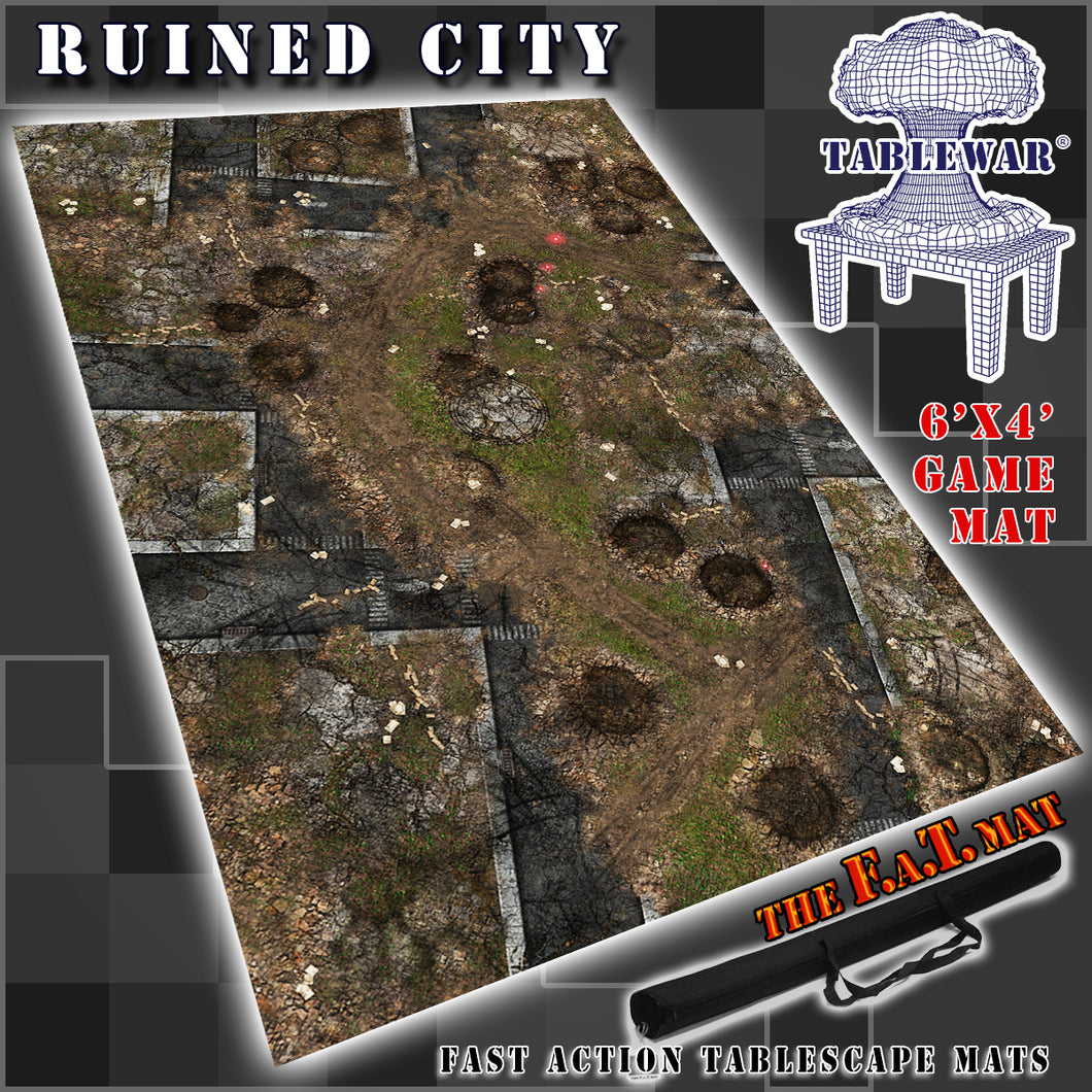 6x4 'Ruined City' F.A.T. Mat Gaming Mat