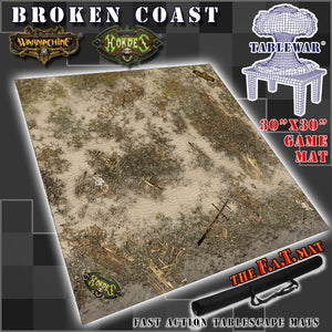 30x30" 'Broken Coast' Privateer Press branded F.A.T. Mat