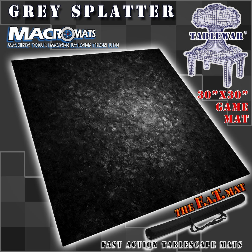 TableWar Macromat Grey Splatter 30x30 miniature wargaming hobby etsy seller art supplies photography backdrops Macro photomats