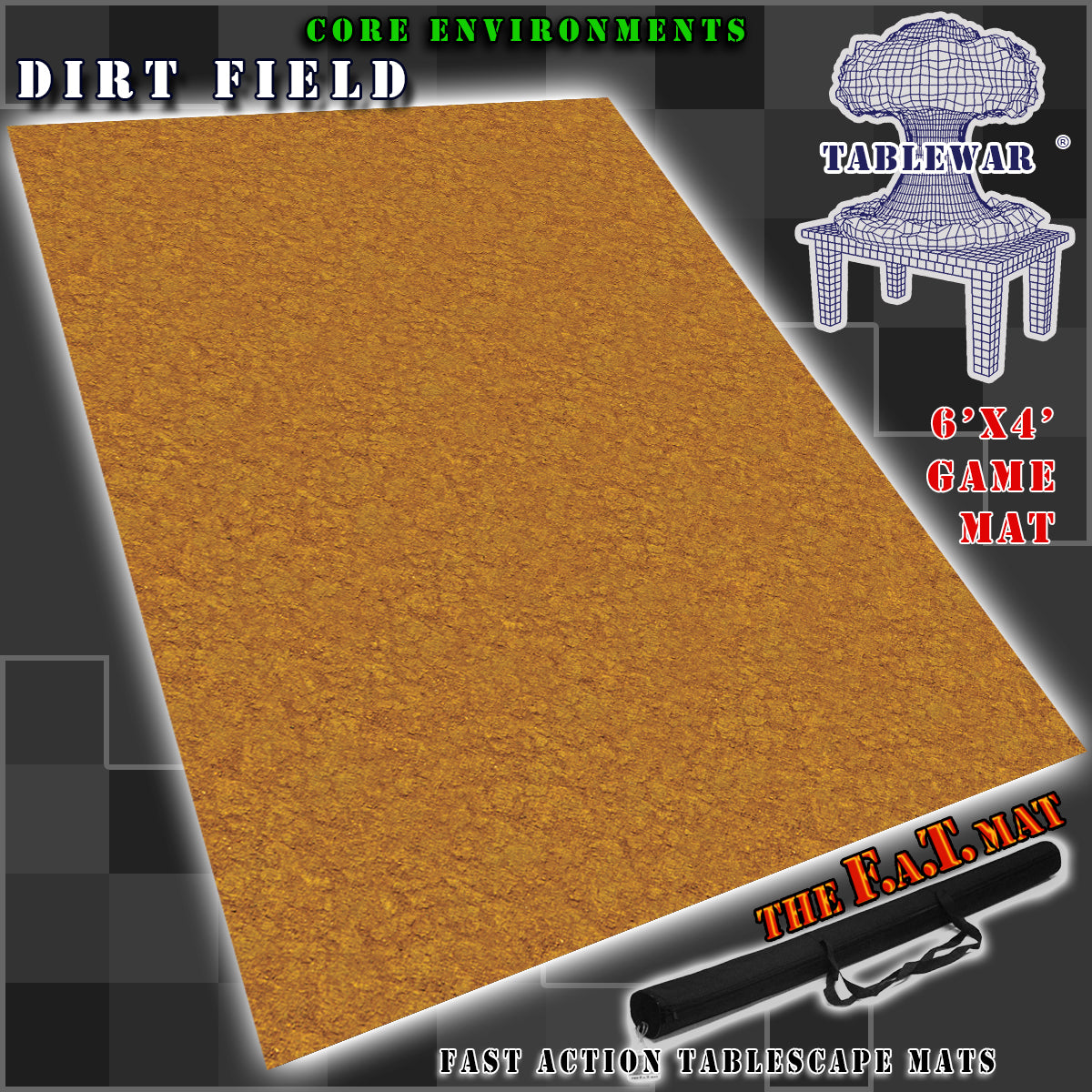 6x4 'Muddy Field' F.A.T. Mat Gaming Mat – TABLEWAR®