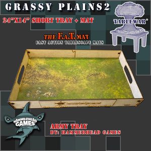 Short Army Tray + 24x14" Grassy Plains2 F.A.T. Mat